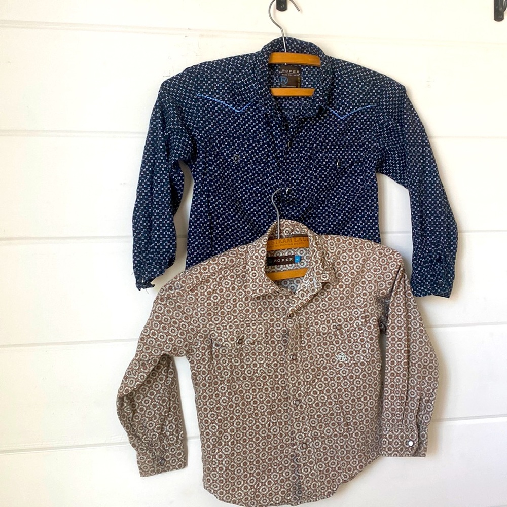 Roper boys shirts -lot of 2